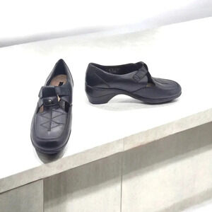 THOM MCAN Hilliard Leather Mary Jane Shoes Women's sz 8 W Black